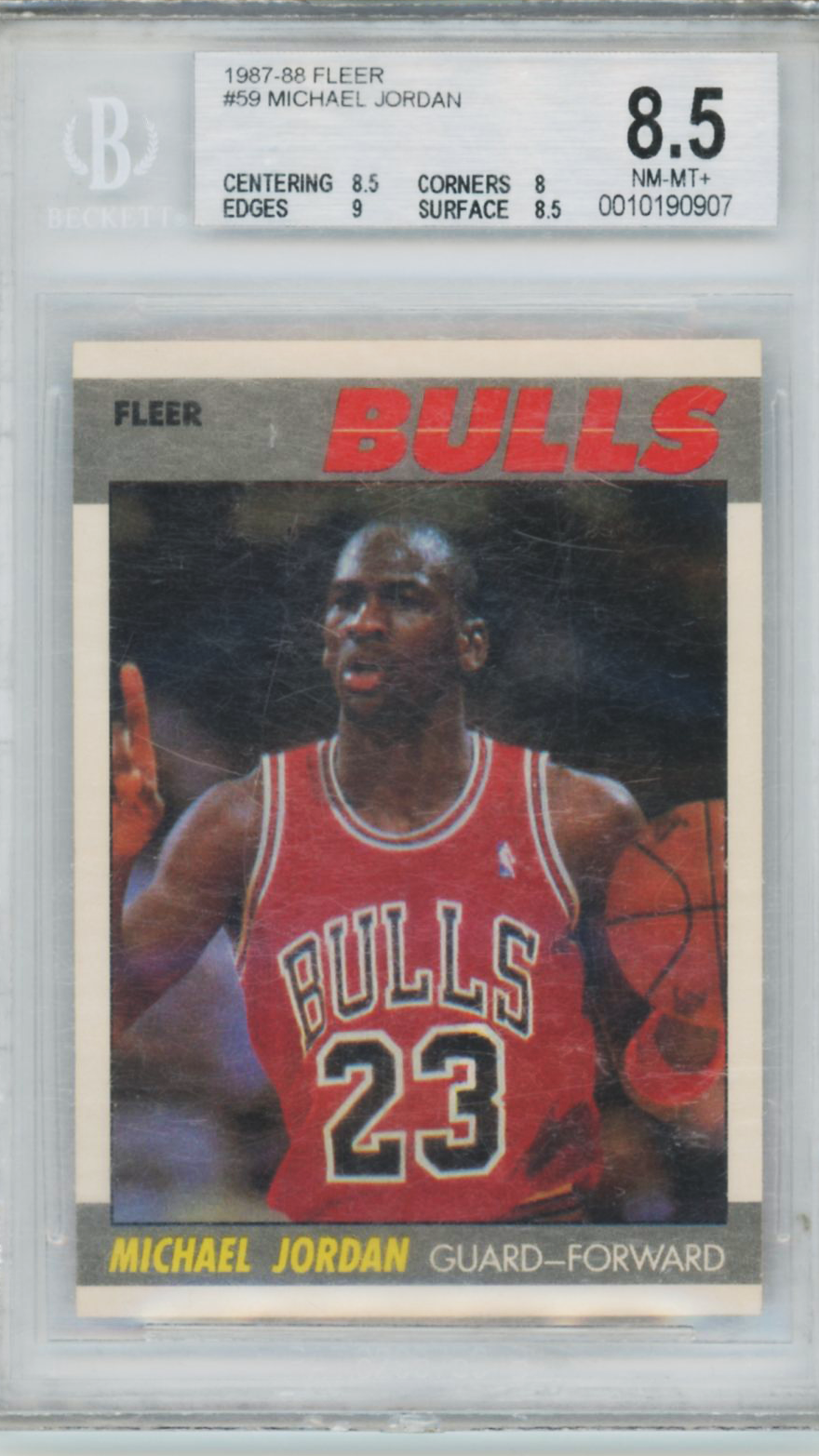 1987 Fleer Michael Jordan #59 BGS 8.5