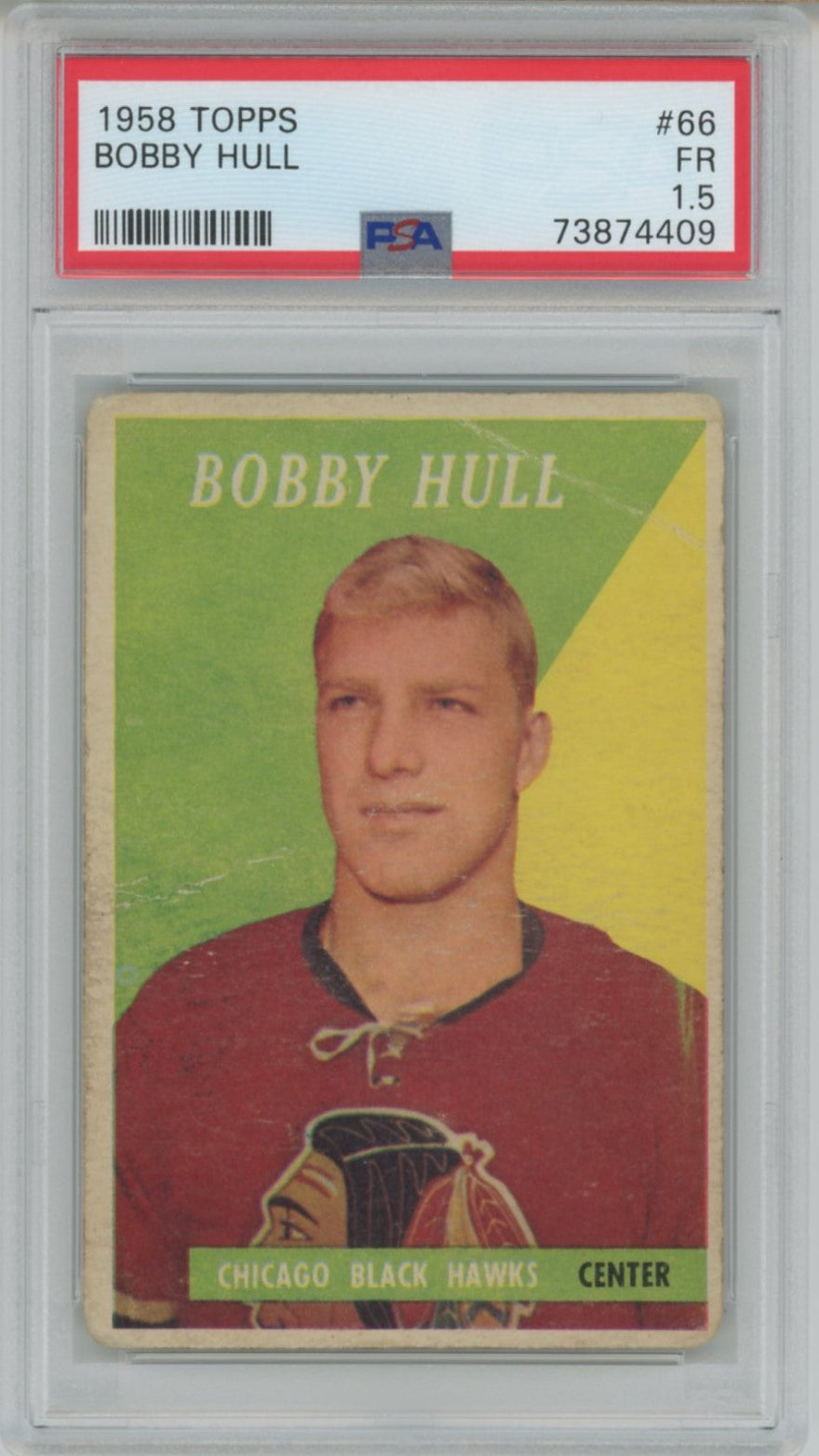 1958 Topps Bobby Hull #66 PSA 1.5