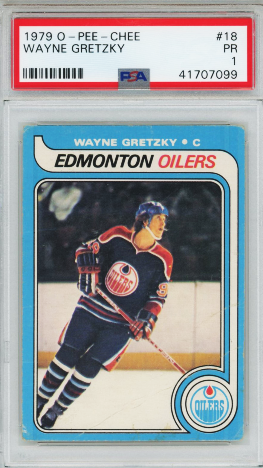 1979 OPC Wayne Gretzky Rookie PSA 1