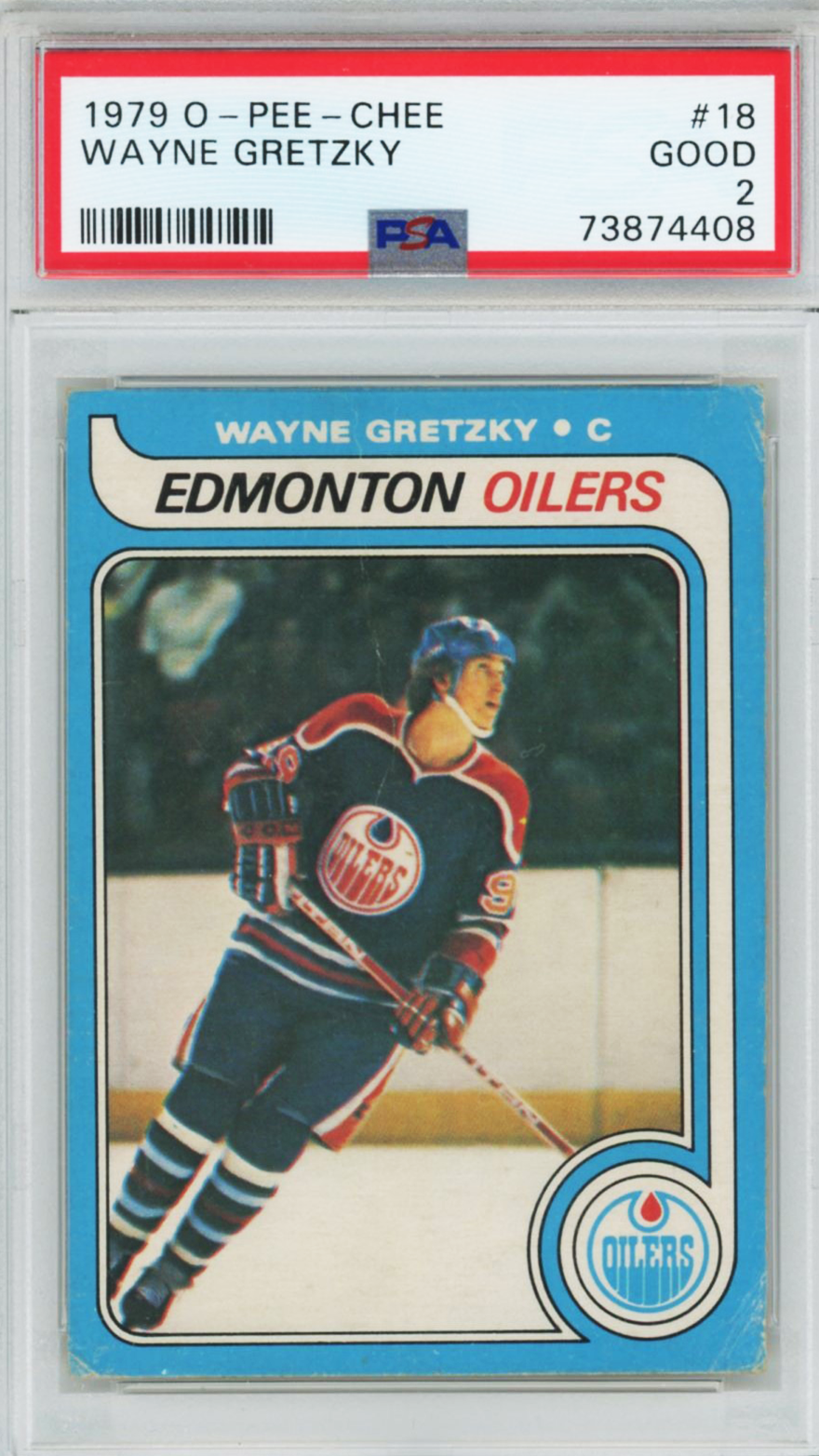 1979 OPC Wayne Gretzky Rookie PSA 2