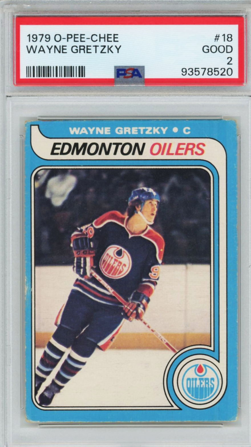 1979 OPC Wayne Gretzky Rookie PSA 2