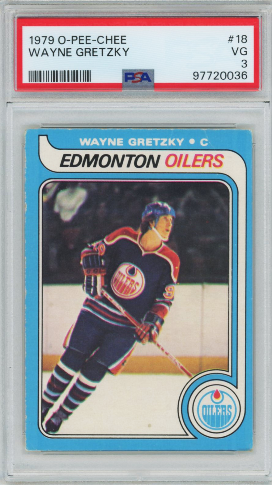 1979 OPC Wayne Gretzky Rookie PSA 3