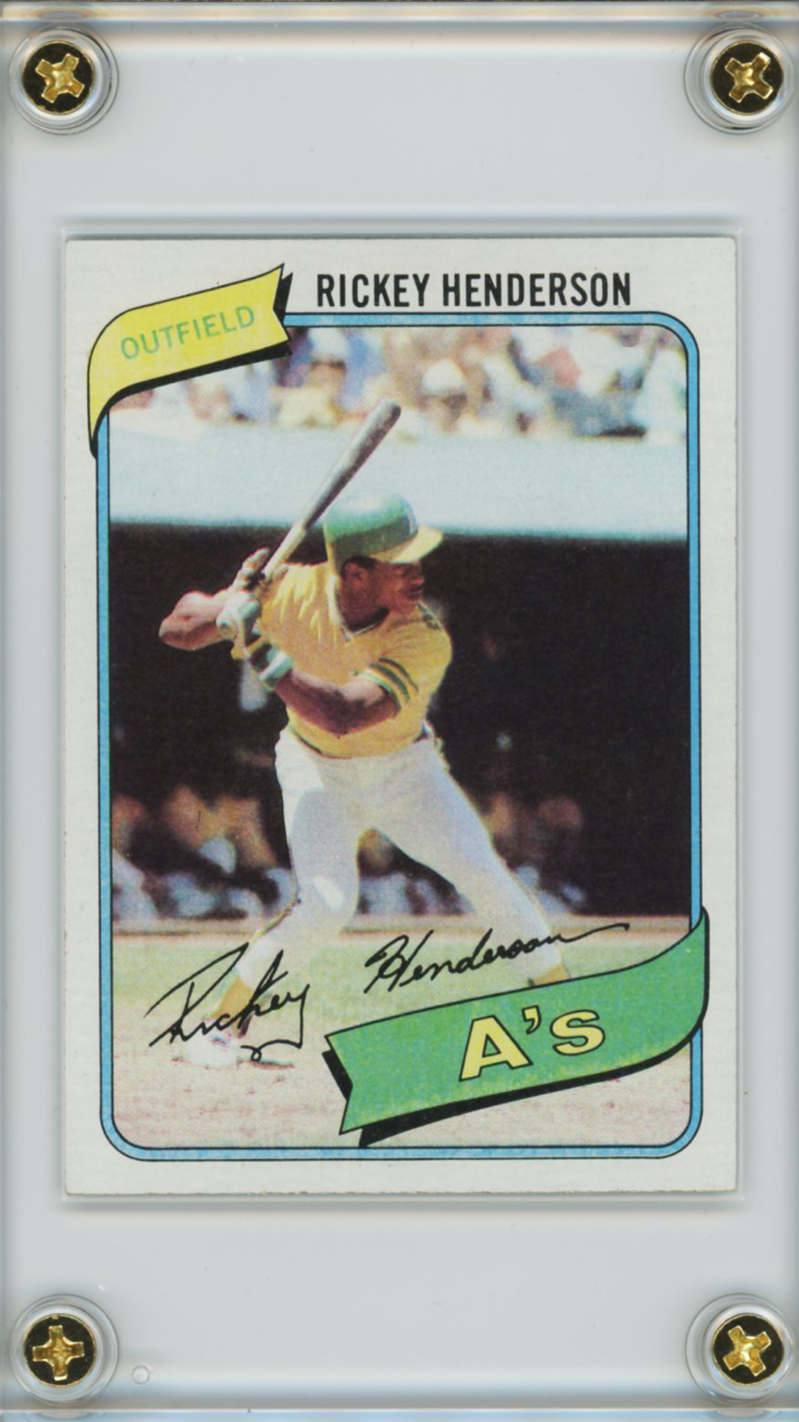 1980 Topps Rickey Henderson Rookie #482