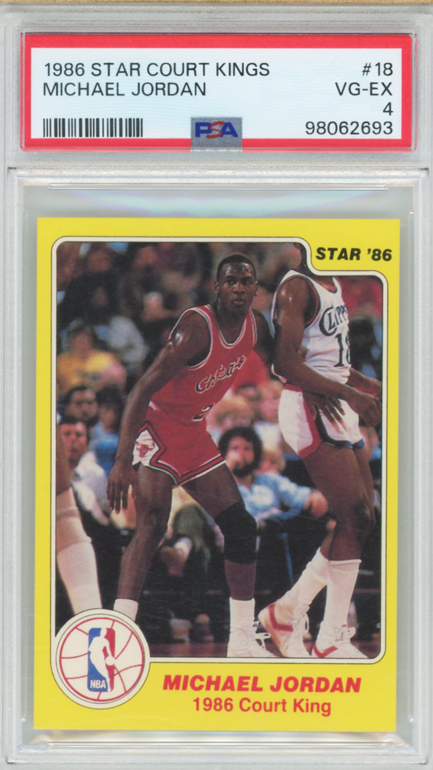 1986 Star Court Kings Michael Jordan #18 PSA 4
