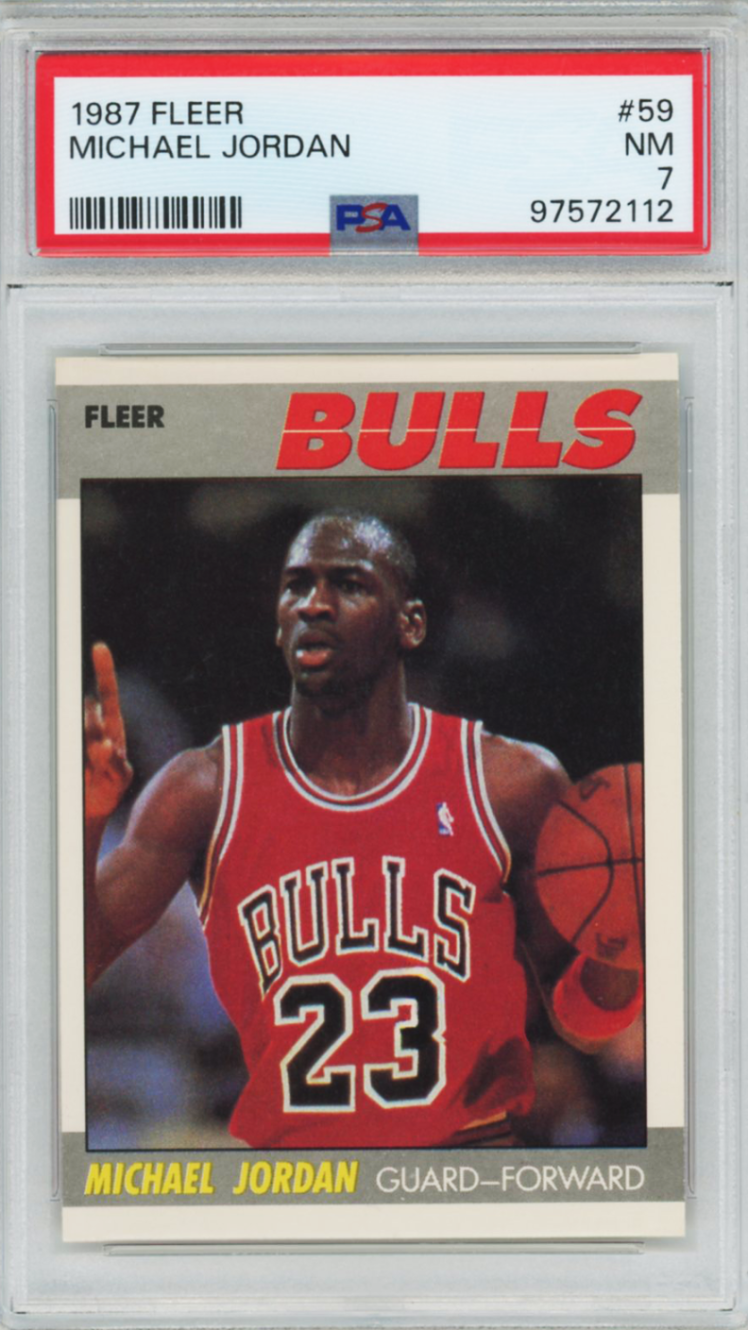 1987 Fleer Michael Jordan #59 PSA 7