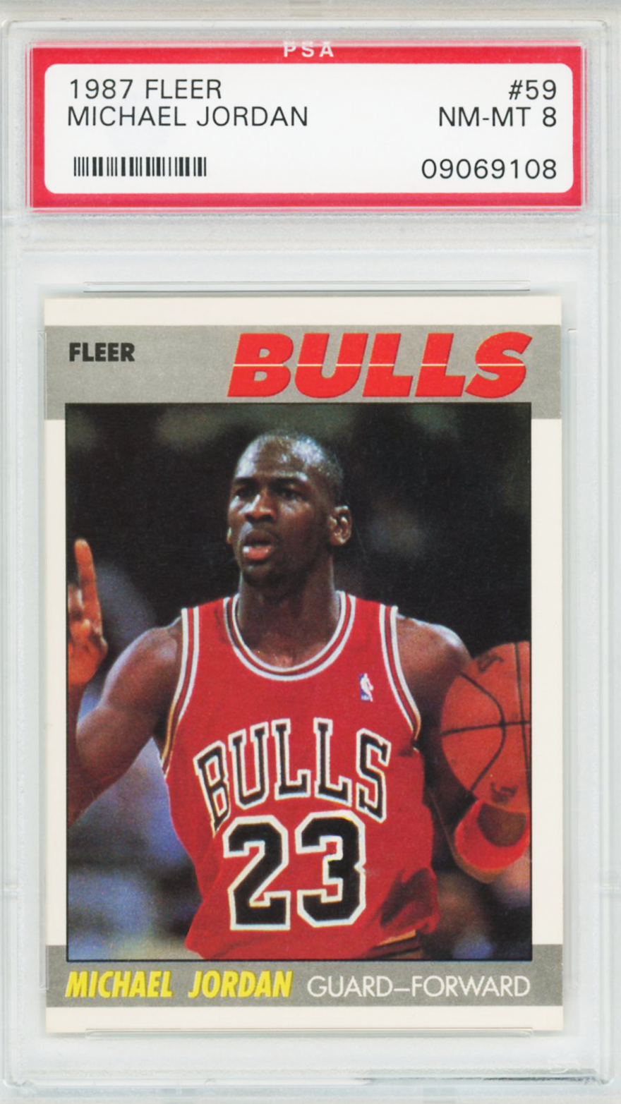 1987 Fleer Michael Jordan #59 PSA 8
