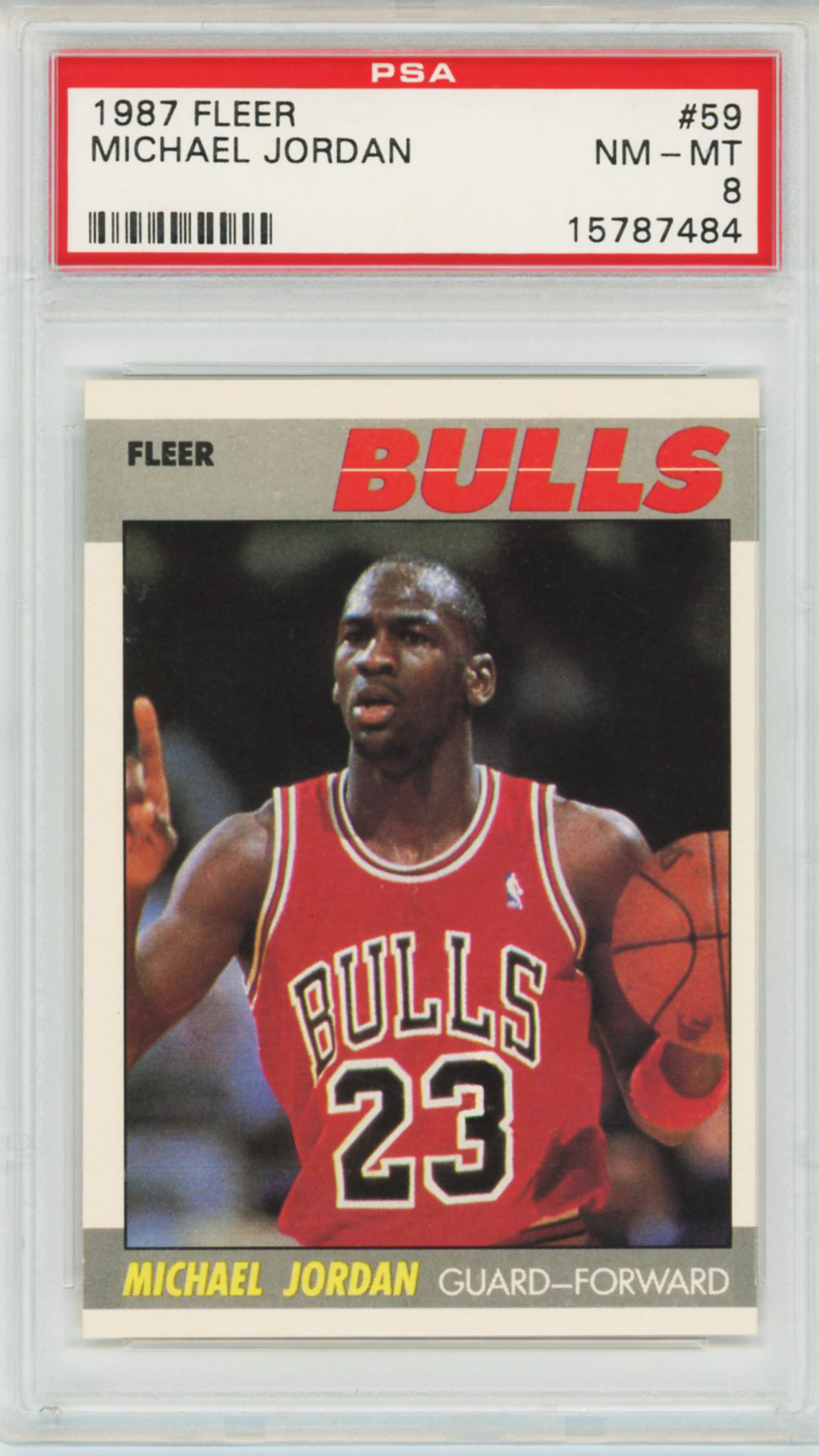 1987 Fleer Michael Jordan #59 PSA 8