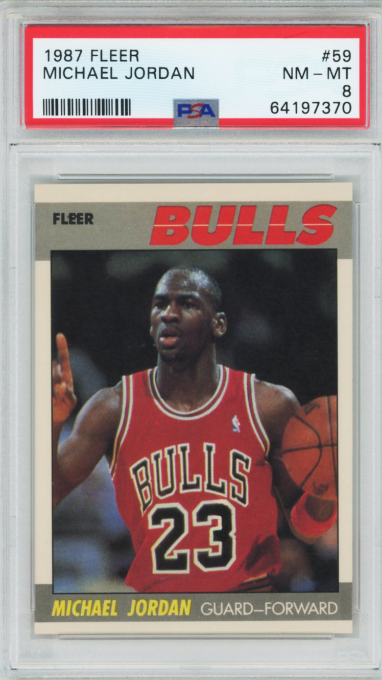 1987 Fleer Michael Jordan #59 PSA 8