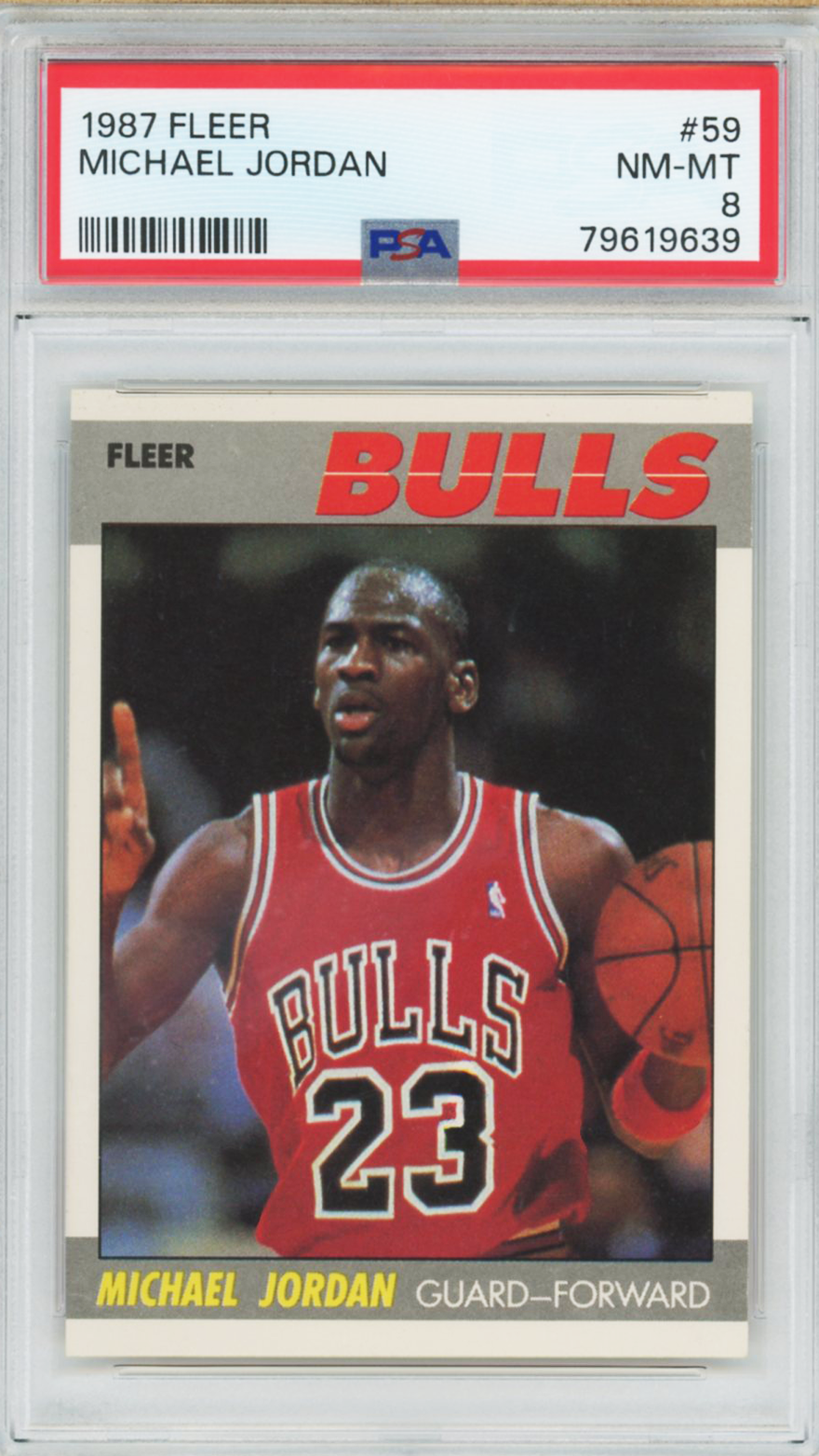 1987 Fleer Michael Jordan #59 PSA 8