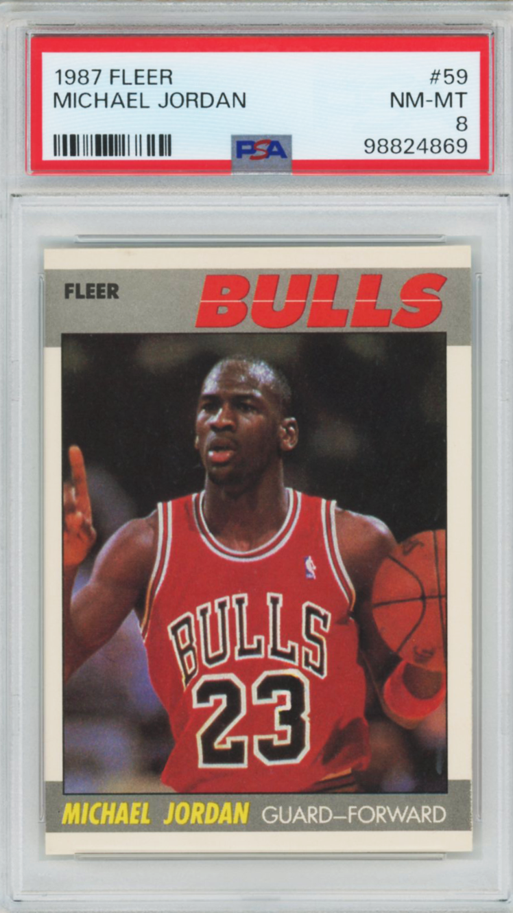 1987 Fleer Michael Jordan #59 PSA 8