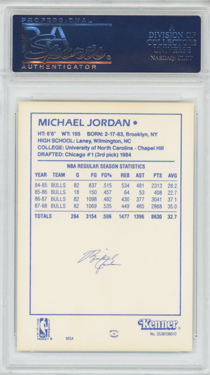 1988 Kenner Starting Lineup Michael Jordan PSA 9