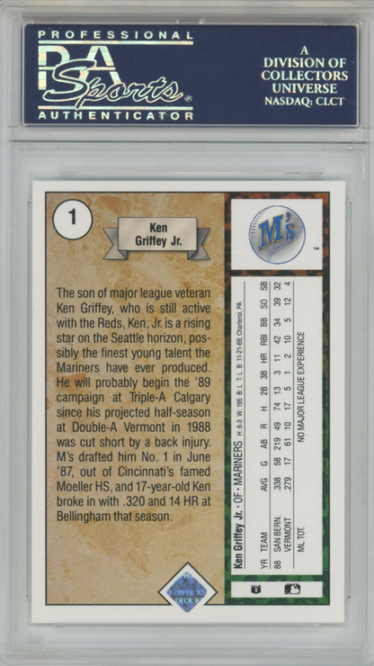 1989 Upper Deck Star Rookie Ken Griffey Jr. #1 PSA 9
