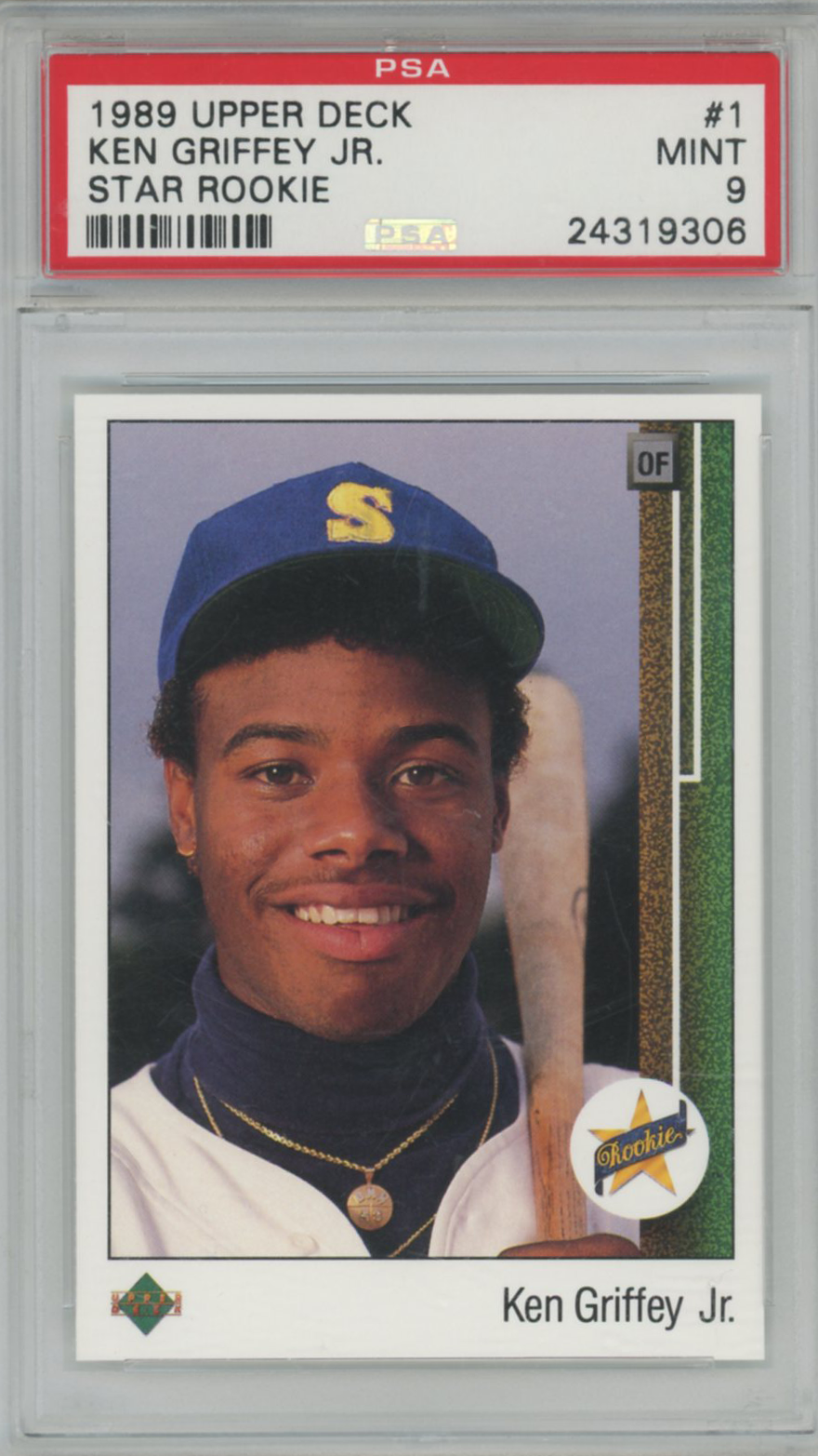 1989 Upper Deck Star Rookie Ken Griffey Jr. #1 PSA 9