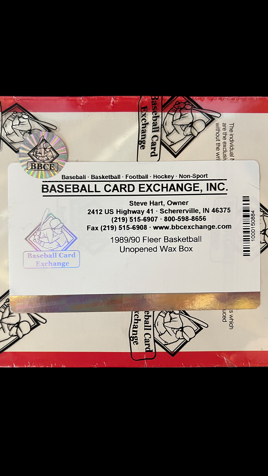 1989 Fleer Basketball Wax Box BBCE