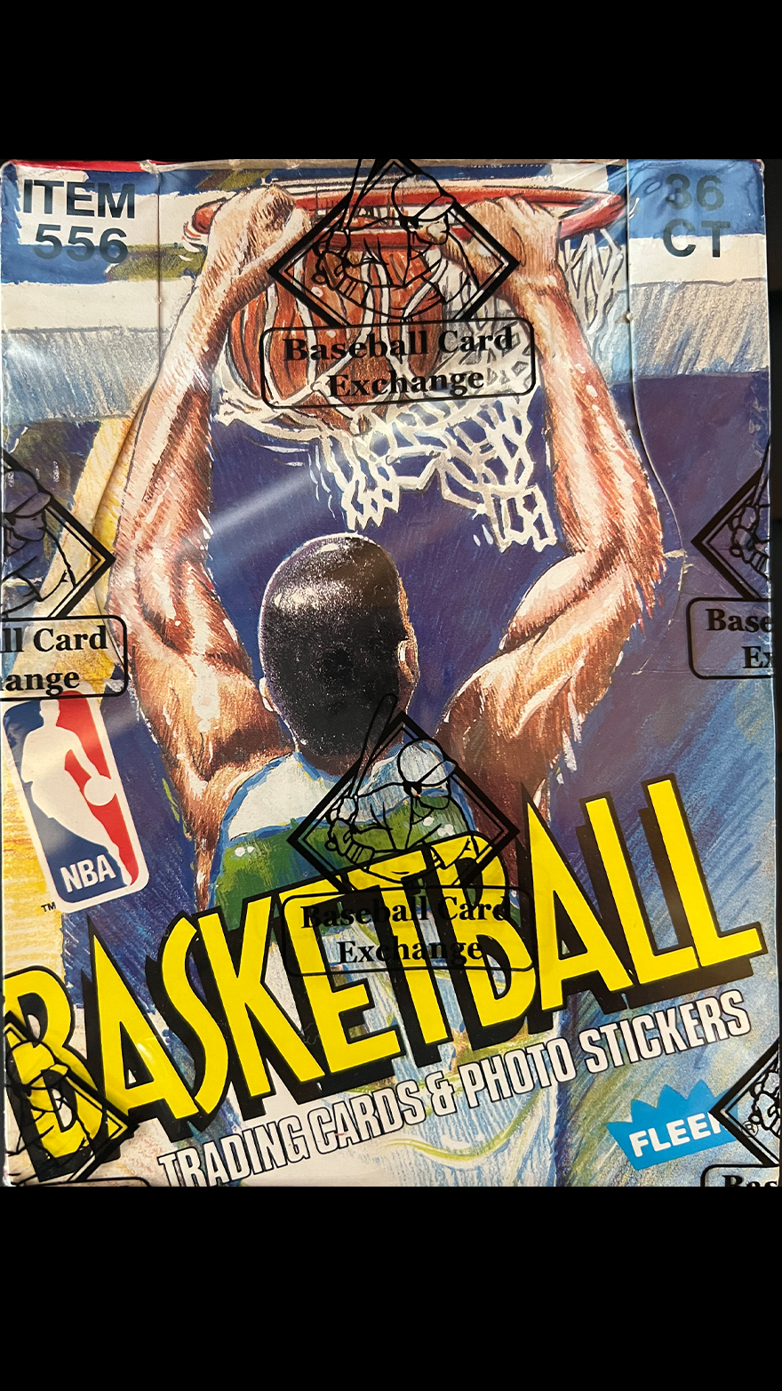1989 Fleer Basketball Wax Box BBCE