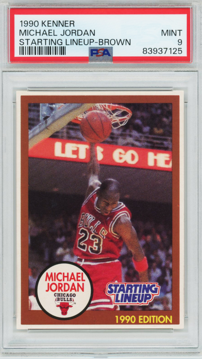 1990 Kenner Starting Lineup - Brown Michael Jordan PSA 9