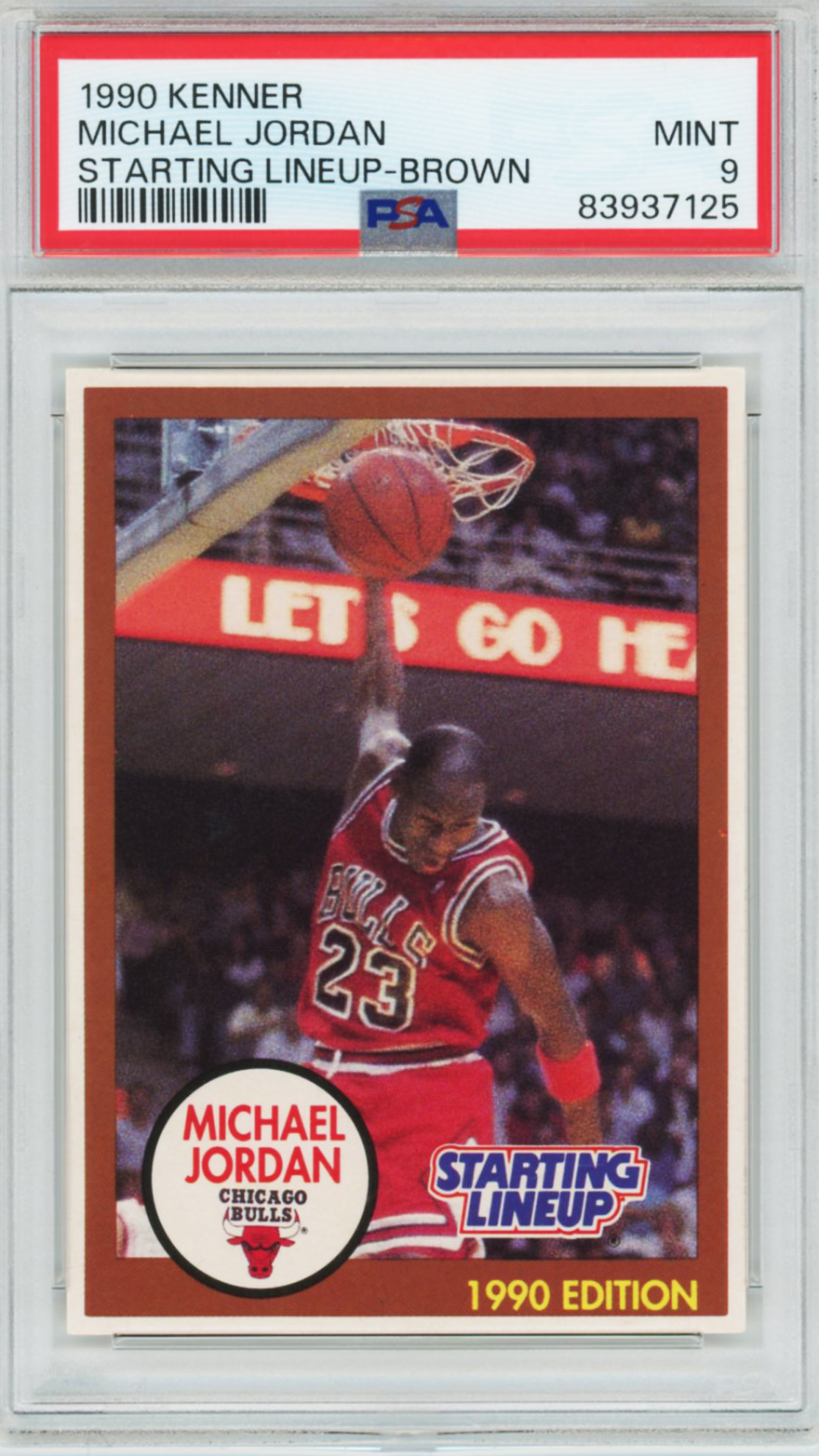 1990 Kenner Starting Lineup - Brown Michael Jordan PSA 9