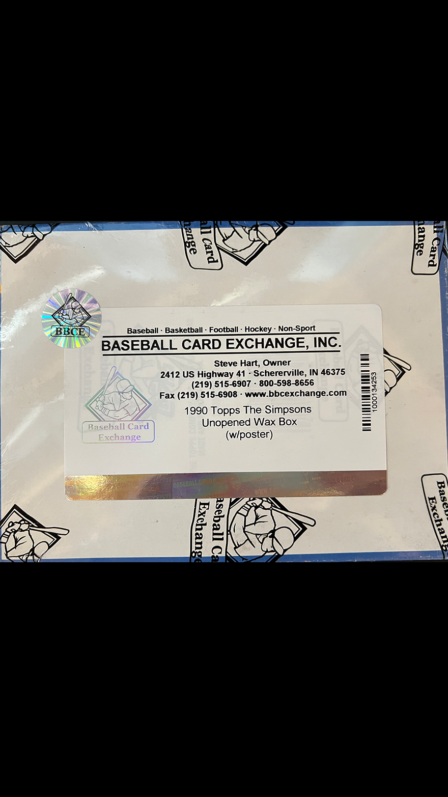 1990 Topps The Simpsons Wax Box w/ Poster BBCE