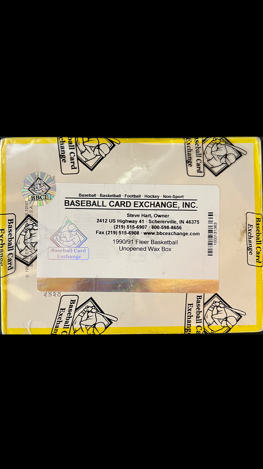 1990 Fleer Basketball Wax Box BBCE