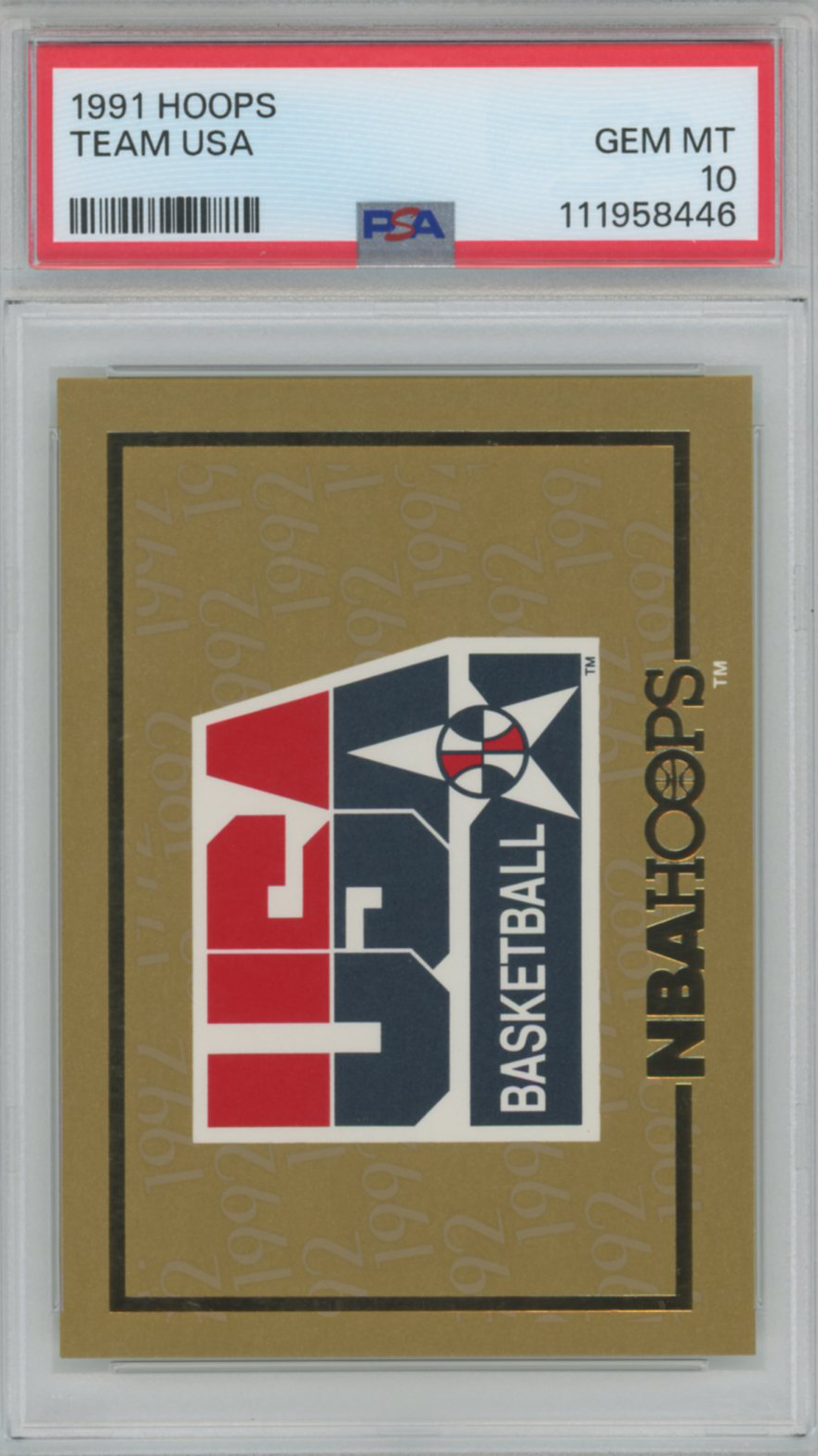 1991 Hoops Team USA PSA 10