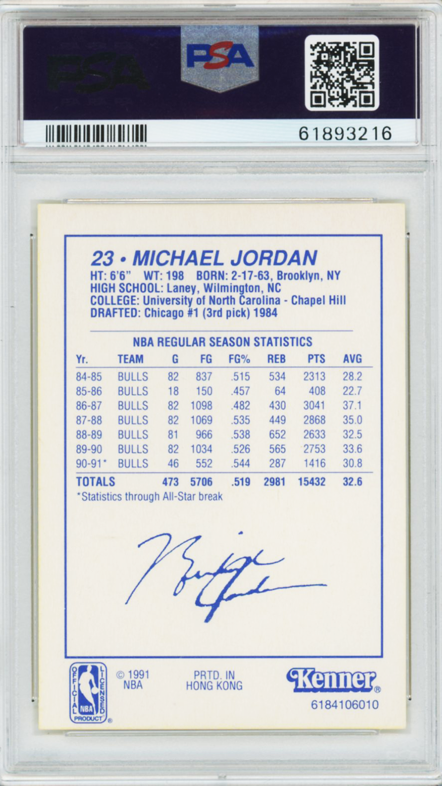 1991 Kenner Starting Lineup - Dribbling Michael Jordan PSA 9