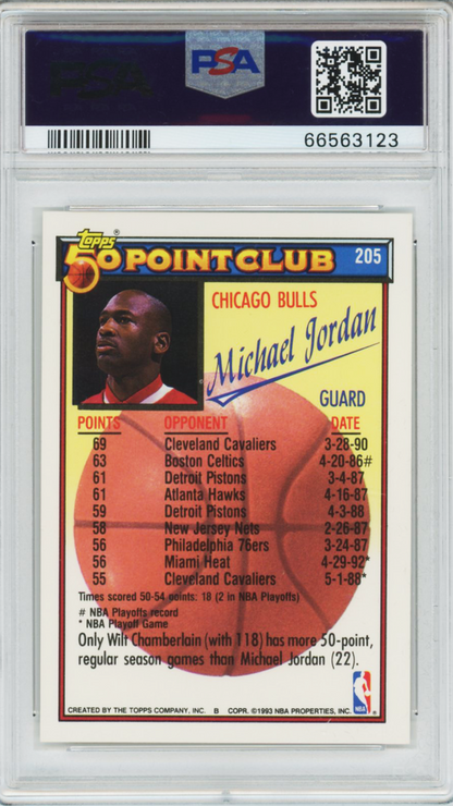 1992 Topps Michael Jordan #205 PSA 10