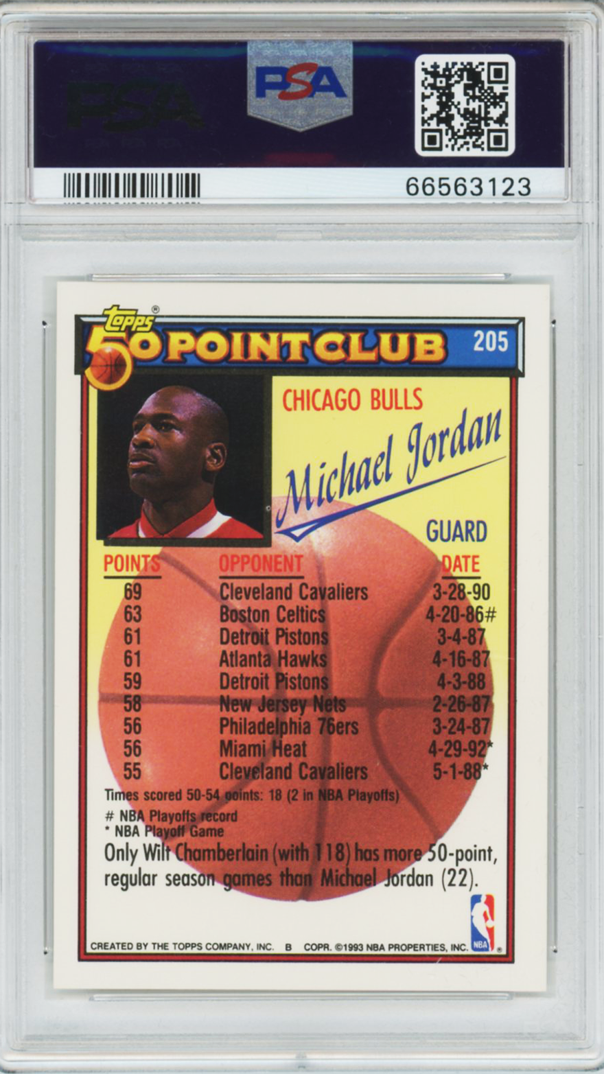 1992 Topps Michael Jordan #205 PSA 10