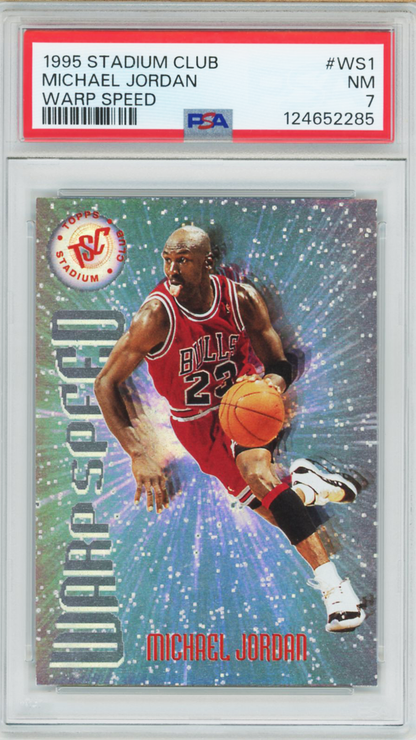 1995 Stadium Club Warp Speed Michael Jordan #WS1 PSA 7