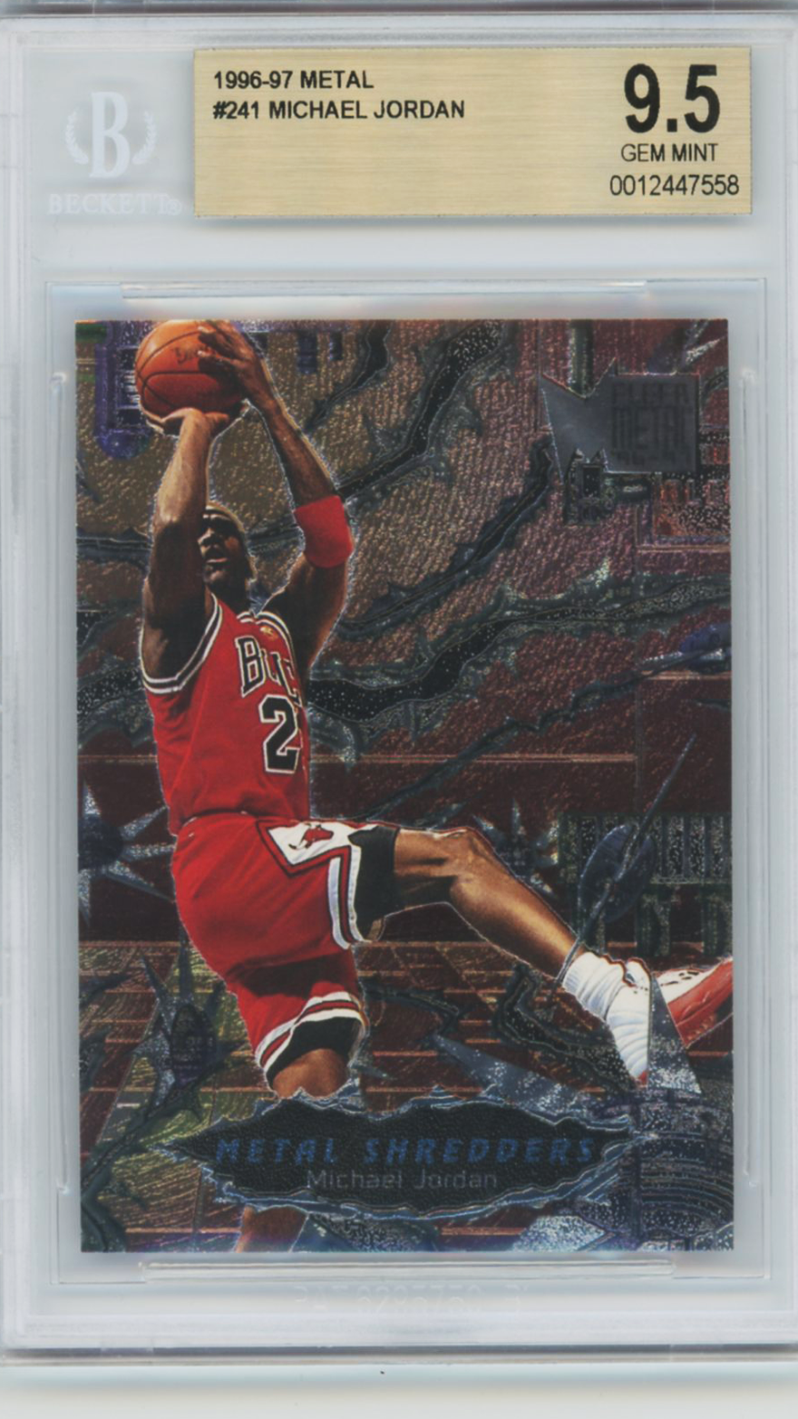1996 Metal Shredders Michael Jordan #241 BGS 9.5