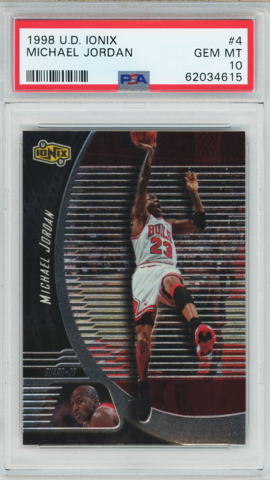 1998 Upper Deck Ionix Michael Jordan #4 PSA 10