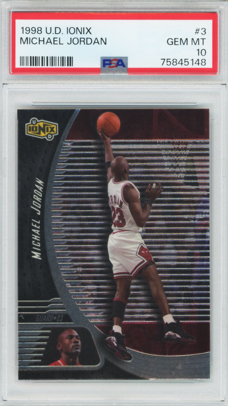 1998 Upper Deck Ionix Michael Jordan #3 PSA 10