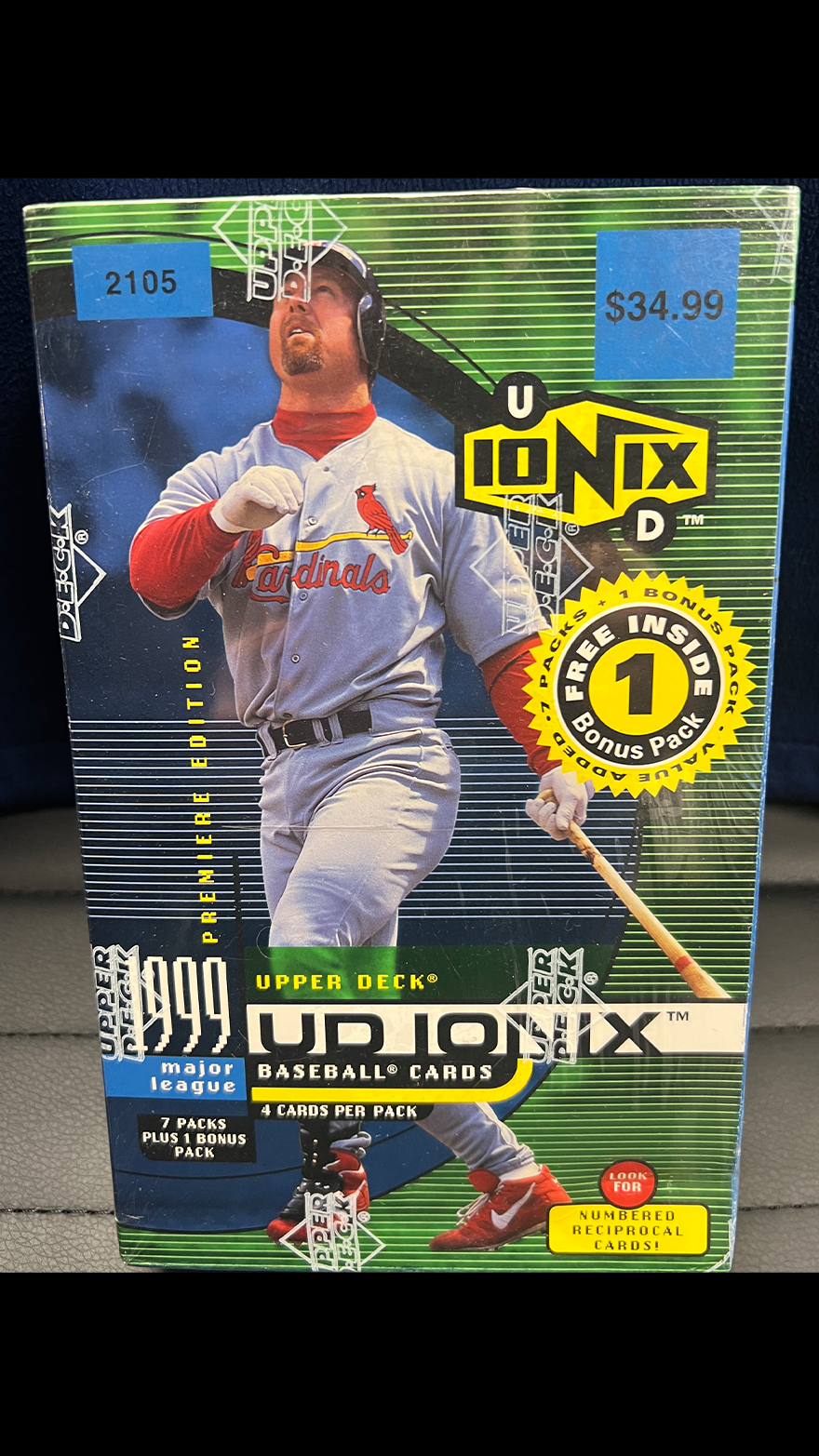 1999 Upper Deck Baseball "Ionix" Factory Sealed Box