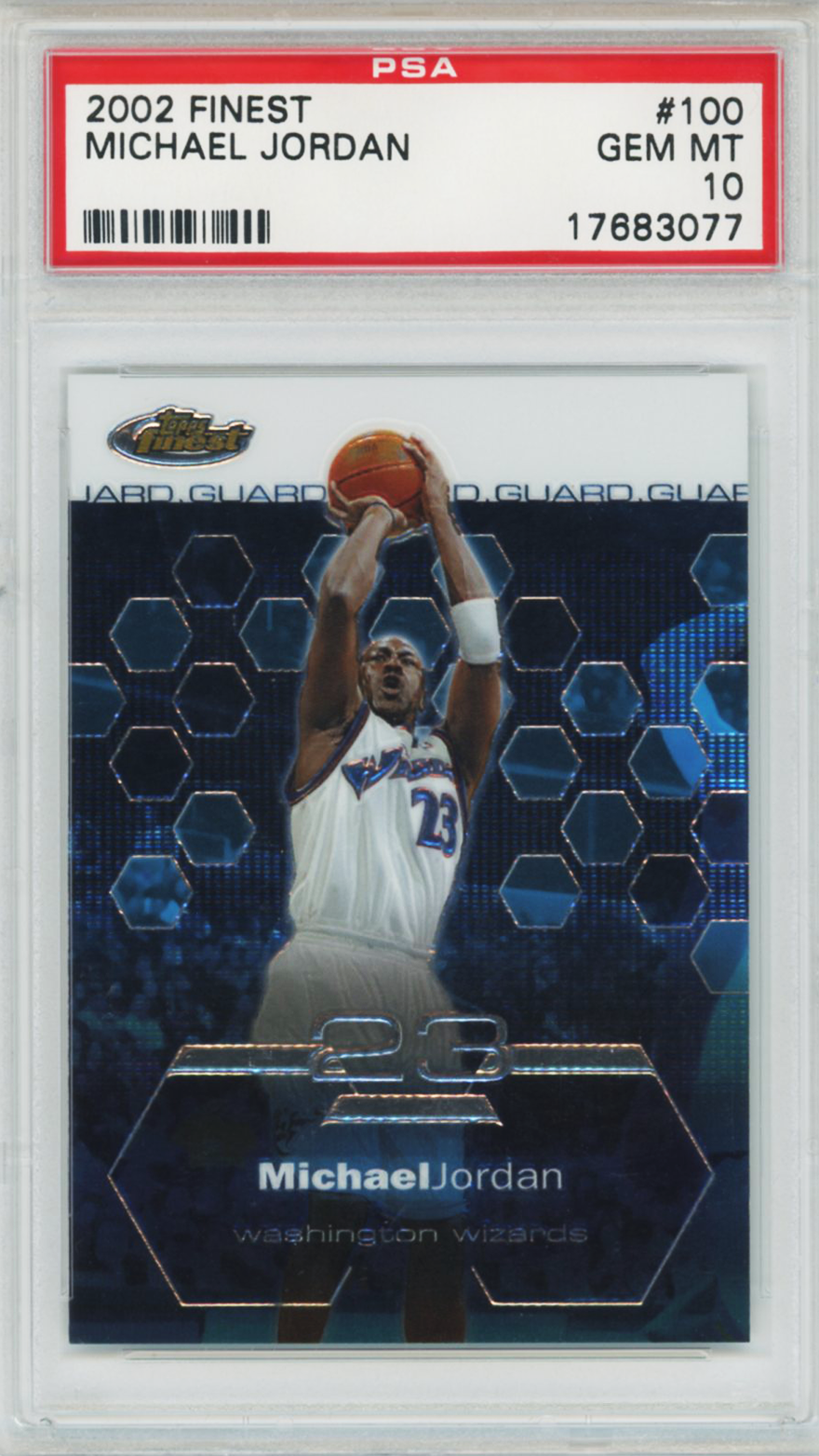 2002 Finest Michael Jordan #100 PSA 10
