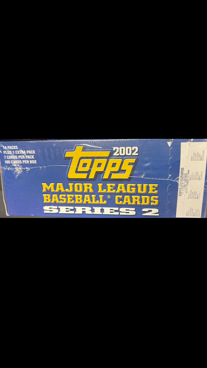 2002 Topps Baseball Series 2 Factory Sealed Box - Retail