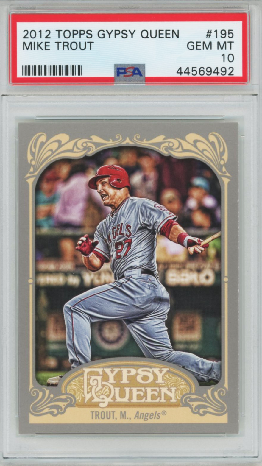 2012 Topps Mike Trout Gypsy Queen #195 PSA 10