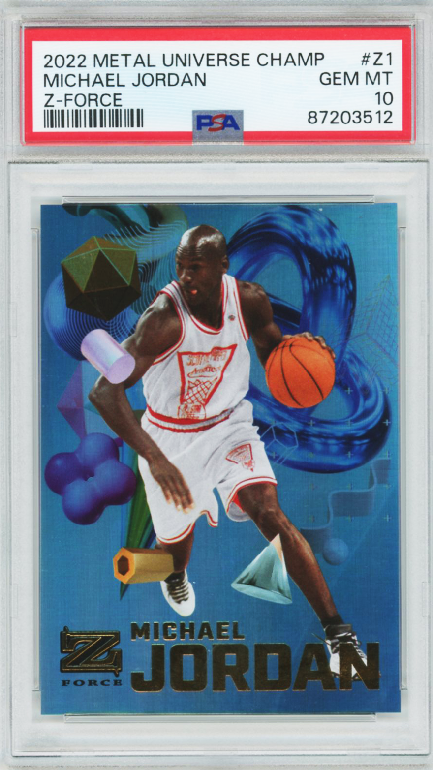 2002 Metal Universe Z-Force Michael Jordan #Z1 PSA 10