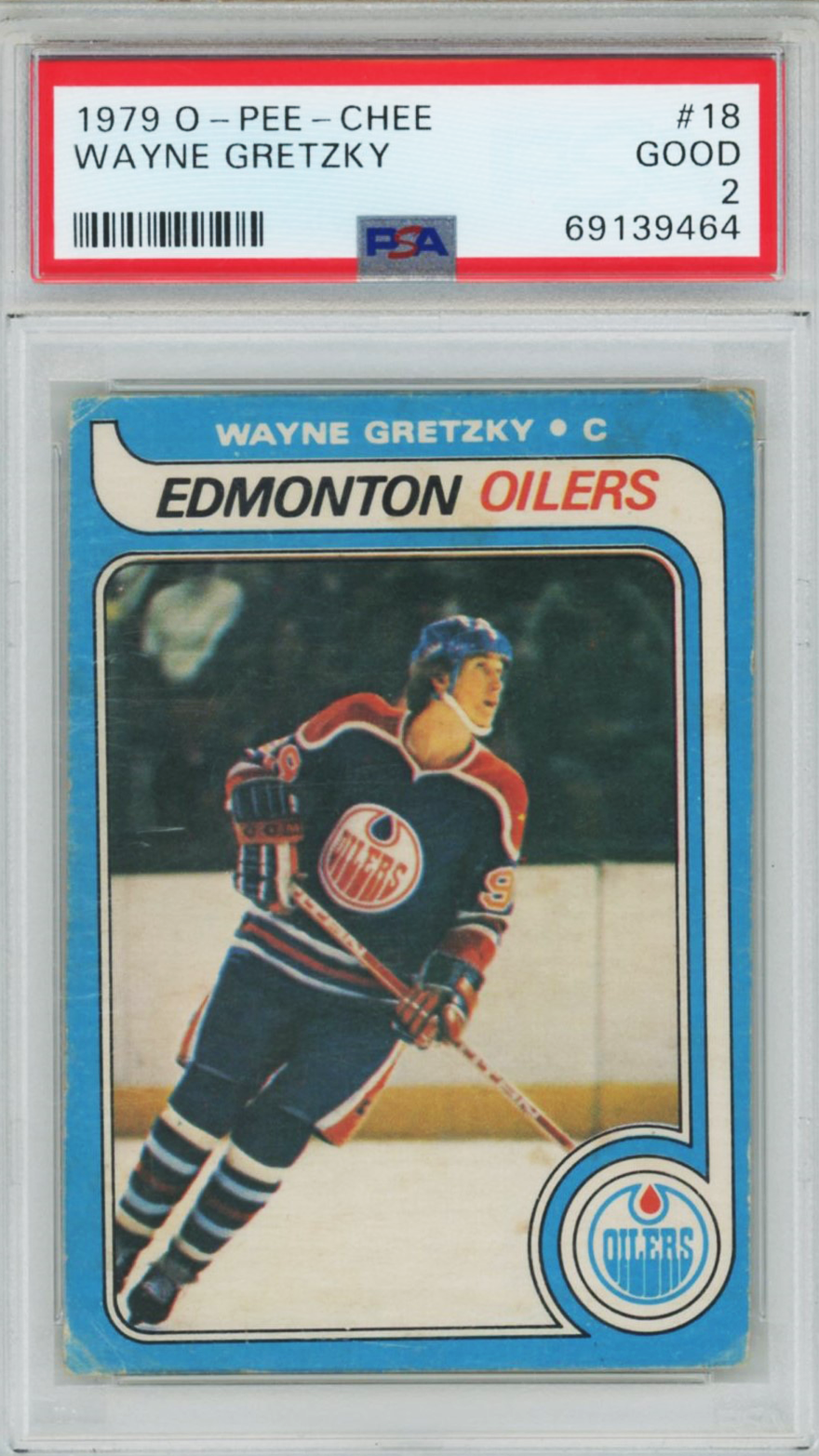 1979 OPC Wayne Gretzky Rookie PSA 2